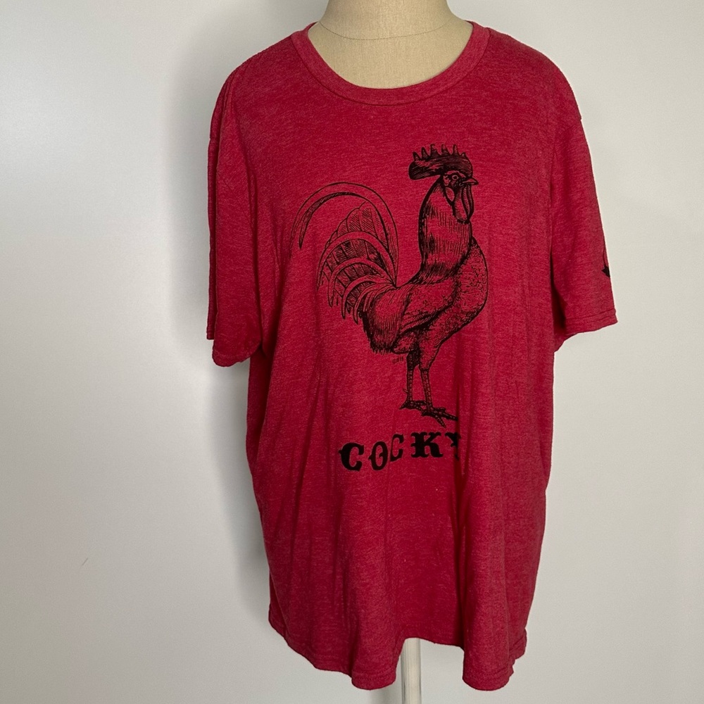 Mason jar label Cocky Rooster graphic t-shirt xl - Picture 3 of 16